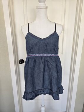 Women's Mossimo Chambray Tank-Top